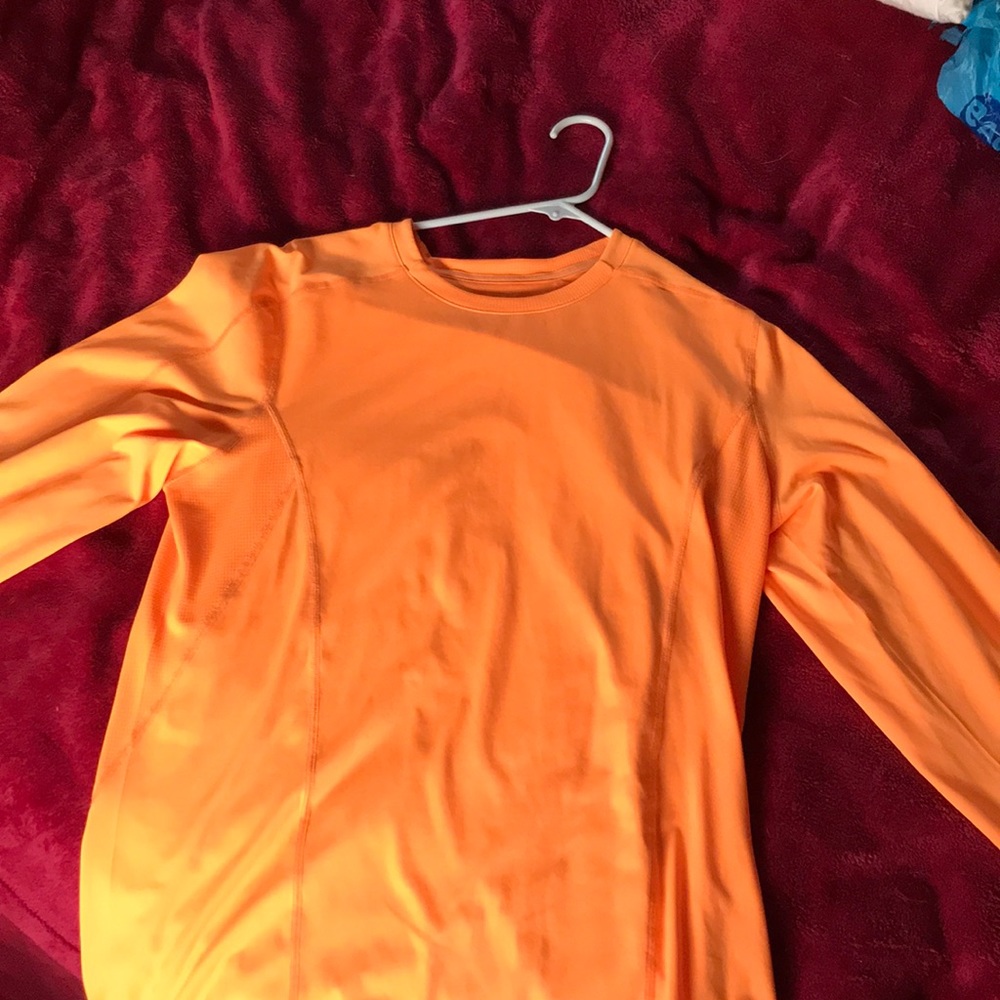 Orange long sleeve t-shirt